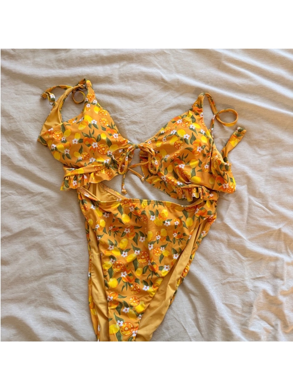 Dippin' Daisy's Yellow Floral One Piece